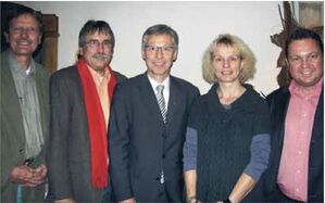 Dr. Peter Clement, Otto Ziegler, MdB Dr. Casten Sieling, Christel Ulmer und MdB Martin Gerster. Foto: Hoffmann